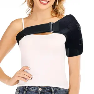 Shoulder Heating Pad USB Heated Shoulder Wrap with 3 Heat Settings Adjustable Electric Heated Braces for Men Women (Not Include Power Bank)