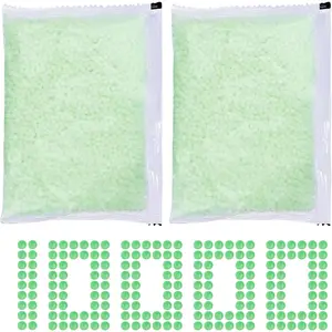 💚   Glow in The Dark Water Gel Ball Refills (10000pcs, 7-8mm) 2 Packs, Soft Lightweight Water Beads for Outdoor Water Sports & Team Water Ball Games, Safe Leisure Equipment for Ages 14+