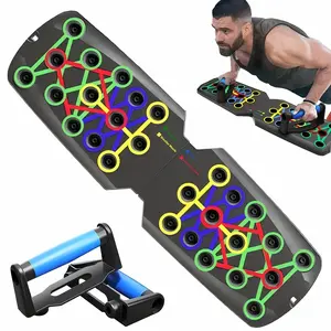 Adjustable Push Up Board - Multifunctional Gym & Home Workout Equipment Suitable for Chest Training, Strength Building, Stability, Pectoral Muscle Development, Lightweight Durable Frame with Stable Base for Push, Pull, Dips