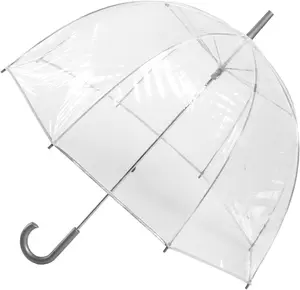 Totes Adult and Kids Clear Bubble Umbrella with Dome Canopy, Lightweight Design, Wind and Rain Protection totes