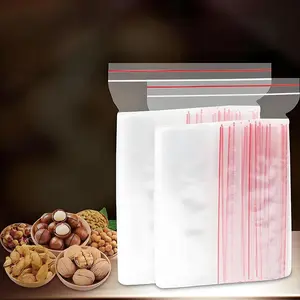 100-Pack PE Sealing Bags, Dense Bags, Transparent Thickened Bone Bags, Printed Plastic Sealing Bags, Waterproof Sealing Bags, PE Self-Sealing Bags Travel Clothes Organizer Storage Compartment