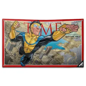 Invincible Double Sided Action Flag 3x5 Ft with Grommets for Outdoor Garden Decor and Graduation Gifts Modern Decorative Protectorbedroom decor mens room decor