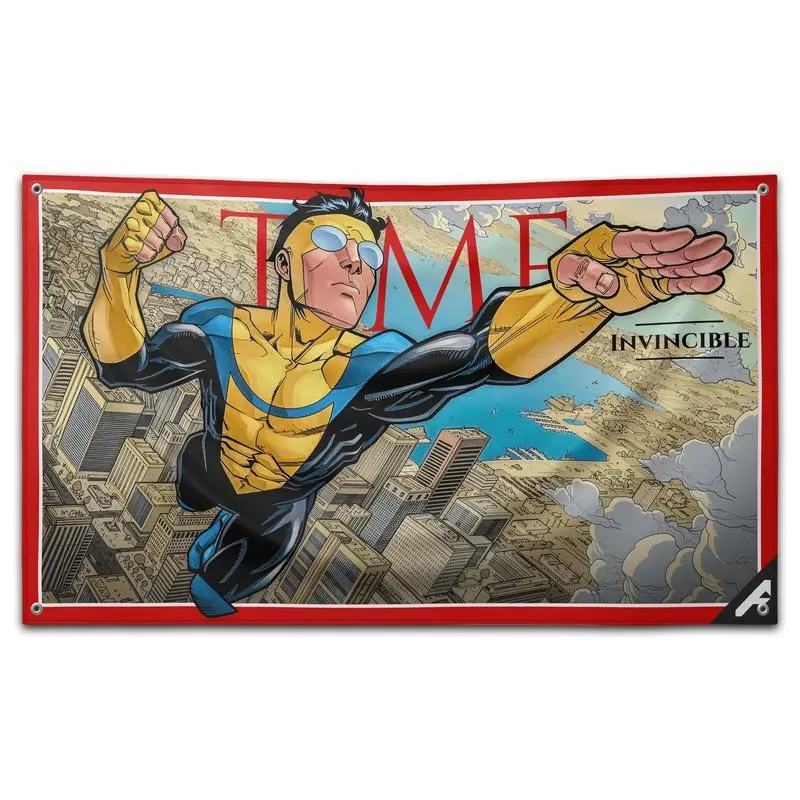 Invincible Double Sided Action Flag 3x5 Ft with Grommets for Outdoor Garden Decor and Graduation Gifts Modern Decorative Protectorbedroom decor mens room decor