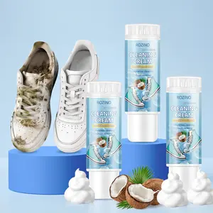 3PCS White Shoe Cleaning Brush with Foam Cleaner, Instant Mousse Cleaner for Sneakers, Travel-Friendly Household All-Purpose Cleaning Tool