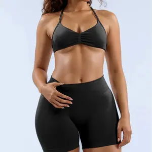 Body-Sculpting Women's 2 Piece Sporty Set, High Waisted Tight Shorts and Slim Fit Tank Top, Breathable Summer Activewear for Yoga, Running and Gym