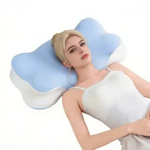 3D Cloud, Ergonomic Memory Foam Pillow, a multi-functional pillow for relaxing the neck and shoulders, ideal for adult side sleepers, experience deep sleep with enlarged surface that cradles the head, a perfect gift