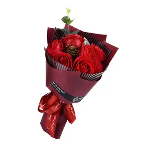 Eternal Seven Rose Soap Flower Bouquet Gift Box 2026