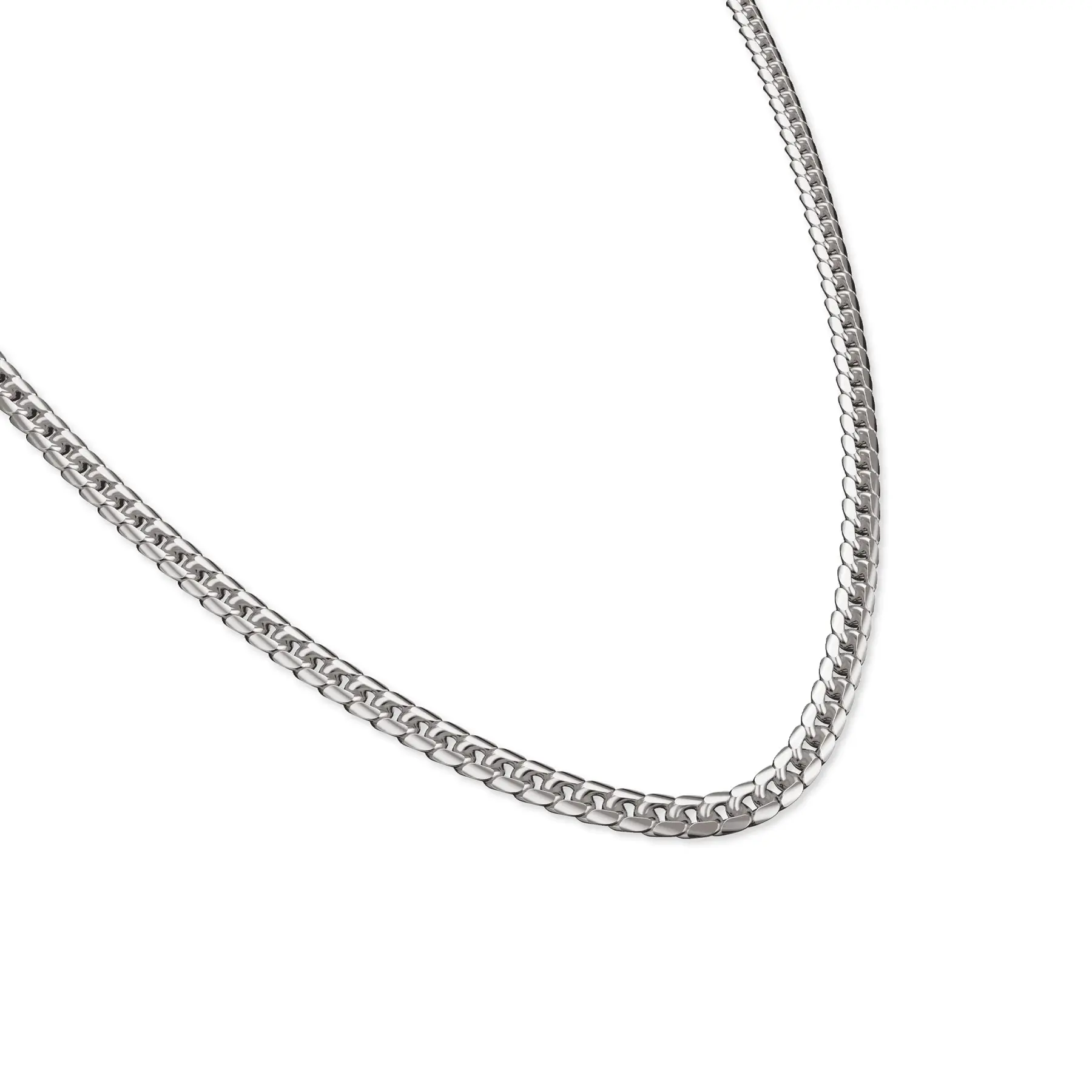 PASCAL Classic Cuban Chain Necklace 4mm for Women & Men Minimalist Jewelry for Everyday Wear