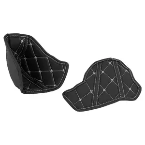 HOGWORKZ® Compartment Liners for Harley® Road Glide '15-'25 | Black w/ Silver Stitching