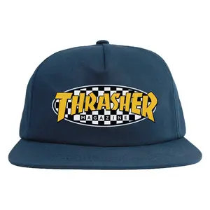 Thrasher Magazine Checkered Oval Snap-Back Hat