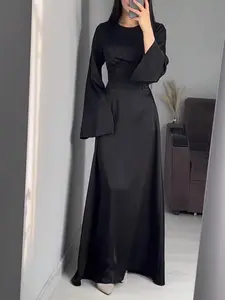 Women Long Elegant Modest Long Sleeve Dress