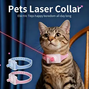 【Buy 1 Get 1 Free】Laser Pointer Collar for Cats - Wearable Automatic Cat Laser Light Toy, Electric Smart Amusing  Interactive Kitten Collar