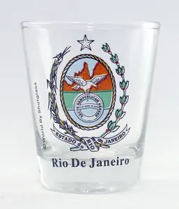 Rio de Janeiro Brazil Coat Of Arms Shot Glass