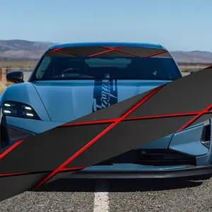 A cool windshield sticker, waterproof sun visor, UV protection, unique car modification decorative vinyl decal
