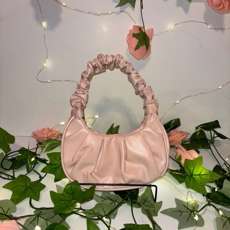 Mini Handheld Ruffle Bag - Pink