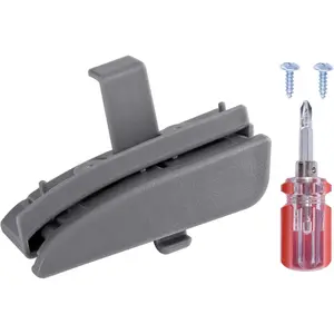 Front Center Console Lid Latch Compatible with 2005-2012 Toyota Tacoma Interior Armrest Console Latch Replacement # 58910AD030B0 – Gray 41042