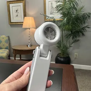 Portable Handheld Turbo Fan, 5-Speed Fan, 3600 mAh Battery-Operated, Usb Powered Fan, Up to 10 Hours, 3-in-1 Rechargeable Fan with Air Turbo Tech Cooling for Outdoor Activities, Travel, Work and Father's Day Gift