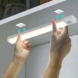 Smart LED Strip Lights with Motion Sensor, Automatic Lighting, USB Rechargeable, Easy Installation for Cabinets, Stairs, Outdoor Lighting, Battery-Powered Night Light