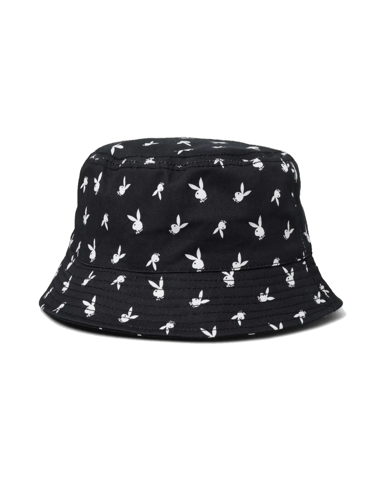 Playboy All-Over Rabbit Head Print Bucket Hat