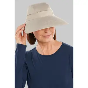 Bel Aire Zip-Off Visor | Natural Modern Herringbone Bel Aire Zip-Off Visor | Natural Modern Herringbone
