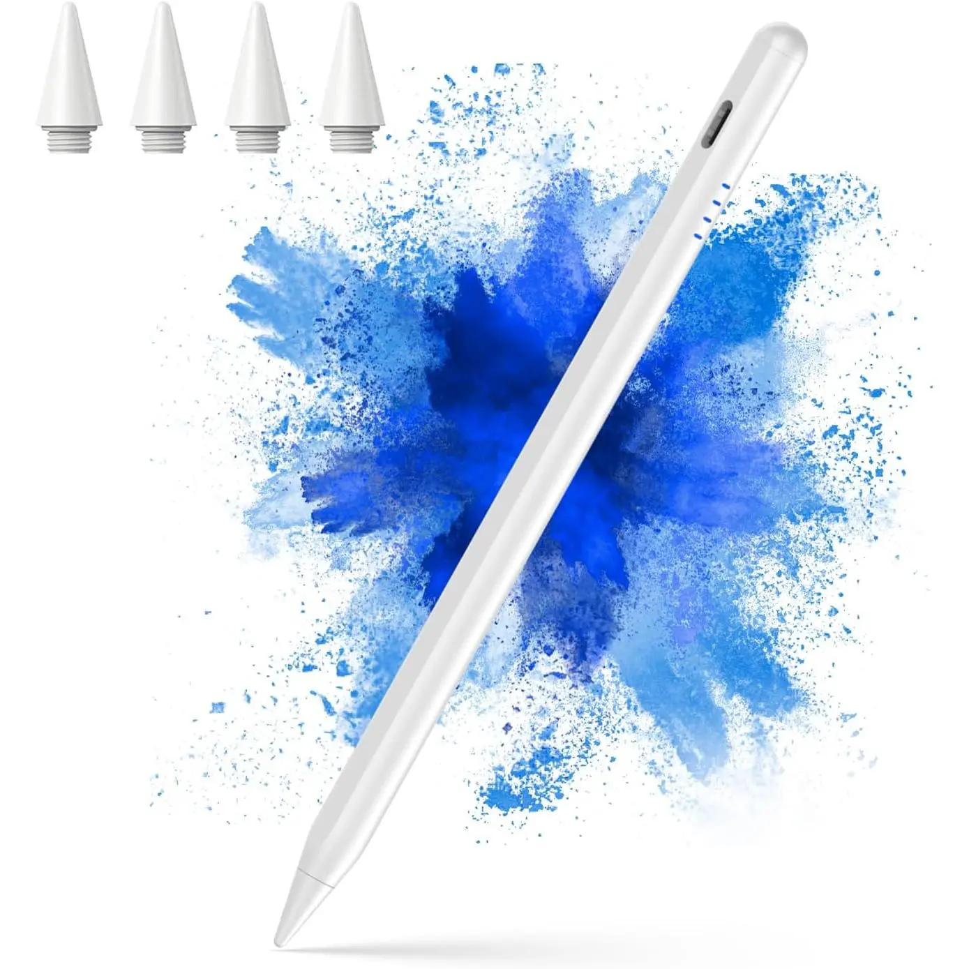 Stylus Pen for iPad 2018-2025, 20-Mins Fast Charge for  Pencil with Tilt & Palm Rejection,  Digital Pens Compatible with iPad 6-10th Gen/A16, Pro 13"/12.9"/11"/M4, Air 3/4/5/M2/M3, Mini 5/6
