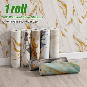 Self-Adhesive Marble Wall Stickers, Waterproof and Moisture-Resistant, Living Room and Bedroom Decor, Tile-Like Rock Board Wallpaper, Marble Pattern Wallpaper
