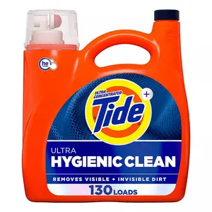 Tide Ultra Hygienic Clean Liquid Laundry Detergent - Original Scent, 130 loads/166 oz.