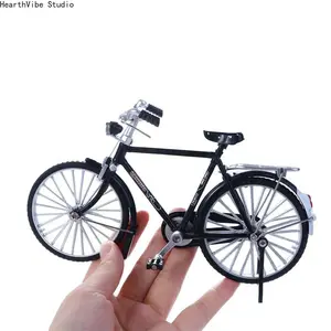 2026 Crafting Challenge Assembled Alloy Bicycle Model - Artistic Decor with Assembly Instructions, Retro Nostalgic Desktop Decoration Ornament, Cool Gift for Father, Room Decorations for Home & Office Cool Room Decor