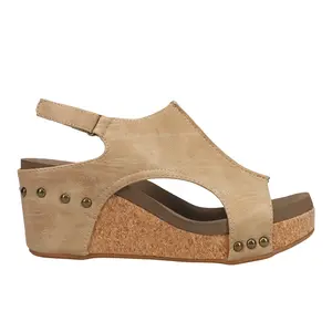Corkys Footwear Womens Carley Studded Slingback Casual Sandals Casual High Heel 3" & Up - Brown