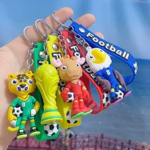 2026 US-Mexico World Cup Football Plush Mascot Keychain Pendant Fashionable Student Backpack Accessory
