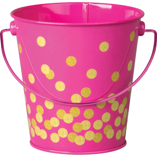 Pink Confetti Bucket