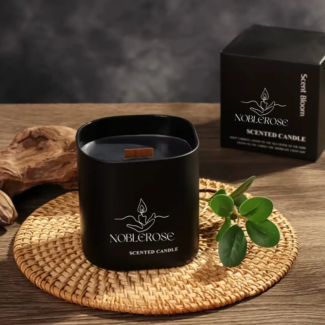 Champagne Scented Candle - Elegant Glass Jar, 24 Months, Smokeless, Scent Infused Aroma for Home Decor and Special Occasions Fragrance