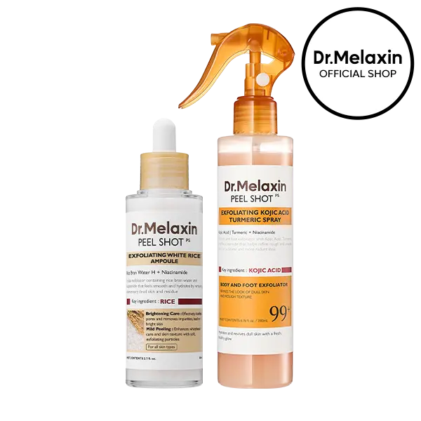 White Rice Peeling Ampoule + Body Peeling Spray