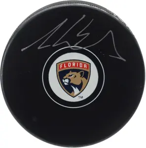 Aaron Ekblad Florida Panthers Autographed Hockey Puck - Fanatics Authentic Certified