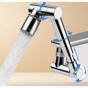 1440 °     swivel faucet extender, sink faucet aerator extender, swivel extendable filter, with 2 modes splash guard multi-functional universal mechanical arm suitable for kitchen/bathroom/toddlers