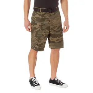 ROTHCO Unisex Camouflage Pattern Cargo Shorts with Button Closure, Outdoor Hiking BDU Shorts