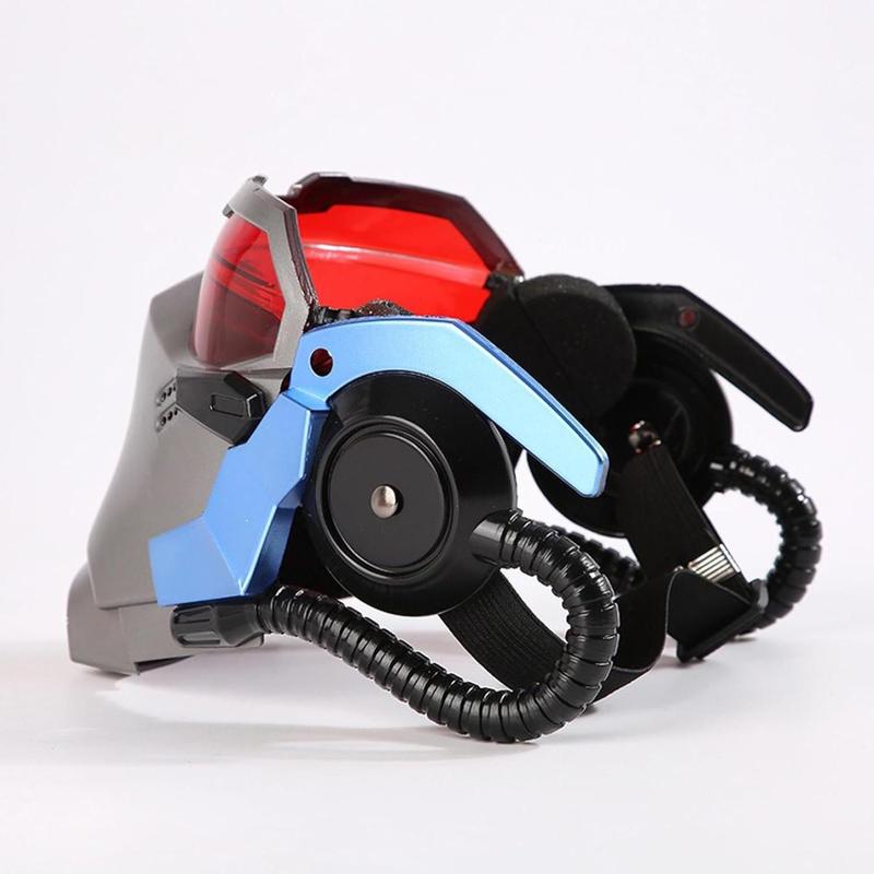 Soldier 76 AIR VENTS Mask OW Jack Helmet Morrison Game Cosplay Prop (NO luminous light)