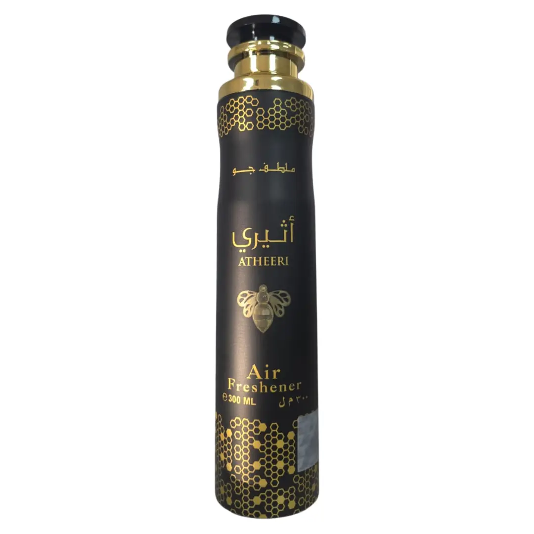 Lattafa Atheeri 300ml Air Freshener Spray - Long-Lasting Aroma, Fragrance-Based Spray for Home Use, Versatile Room Freshener for Home Supplies, Fragrance Based Sprays
