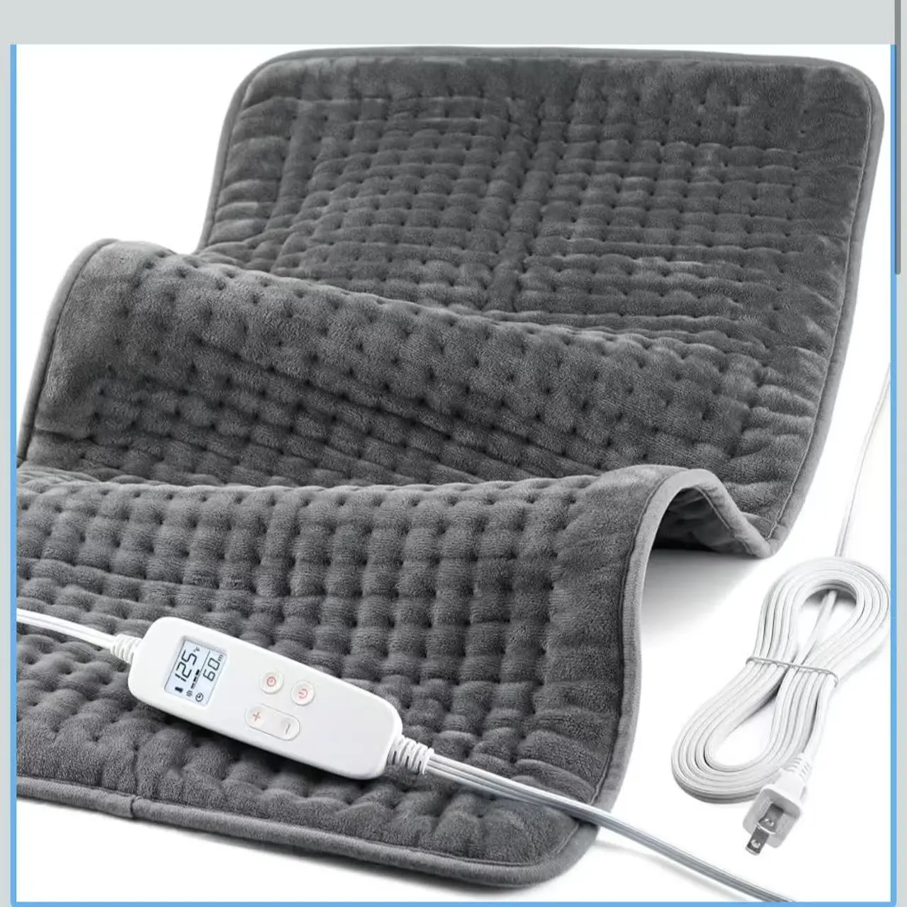 VAAGHANM Heating Pad: 33 x 17 inches Electric Heating Pad for Back - Extra Large Heat Pad for Shoulder/Neck/Knee/Arms - Upgraded 6 Timer & 6 Temperature Controller -Gift for Women