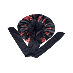 Eclipse & Thread Premium Non Slip Satin Hair Bonnet Double Layer Satin Soft Band Elastic Haircare