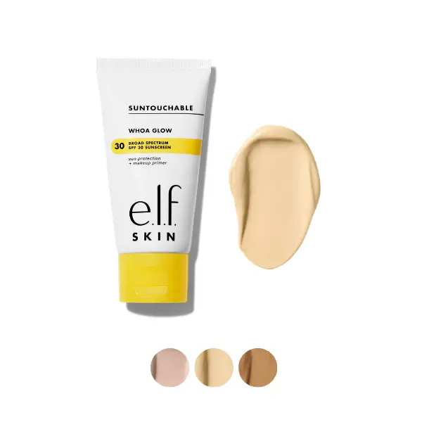 e.l.f. Suntouchable Whoa Glow Sunscreen with SPF 30 e.l.f. Suntouchable Whoa Glow Sunscreen with SPF 30