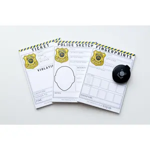 Law Enforcement Playtime Pad️s for Pretend Play Pack Set of 3 5"x7" Pads Made in USA