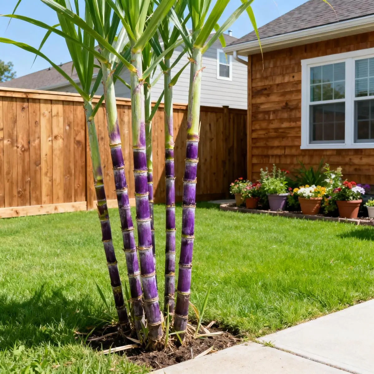 100 Sugar Cane Plant Seeds, Heirloom & Non-GMO Tall Perennial Sweet Juicy Fruits Easy to Grow Low Maintenance Great Gardening Gift Outdoor Garden Planting