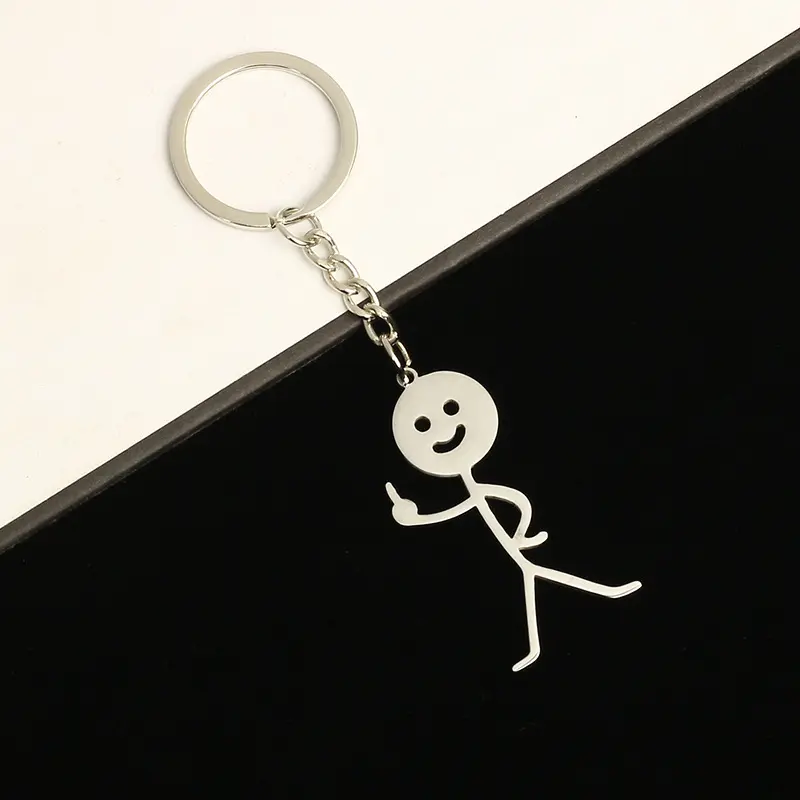 Forked stick figure [keychain]