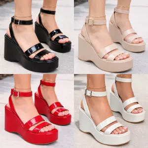 Luna[SIZE DOWN HALF SIZE] Wedge Platform High Heel Dressy Sandal
