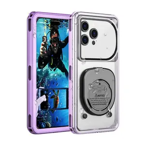 Universal 6.9 inch Waterproof Case for iPhone & Android IP68 Shockproof Dustproof Full-Body Protection with Wireless Charging Support