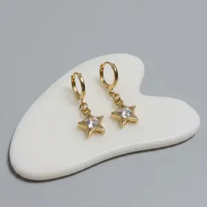 Gold Star Earrings