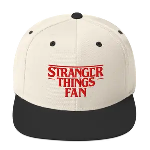 Stranger Things Fan Snapback Hat - Classic Embroidered Design, Structured Fit, Flat Brim, Adjustable Closure, Perfect for Daily Wear