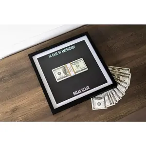 Money Art Poster // In Case of Emergency Break Glass // Wall Decoration // Wall Art // Motivational Gift // Luxury Gift Idea