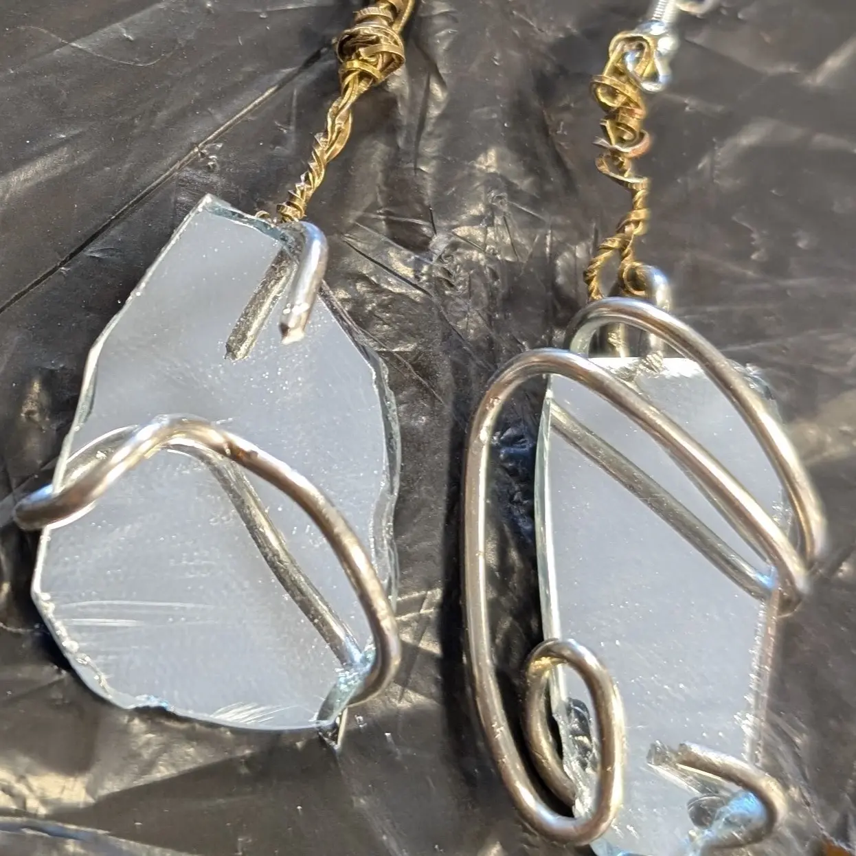 Mirror earrings